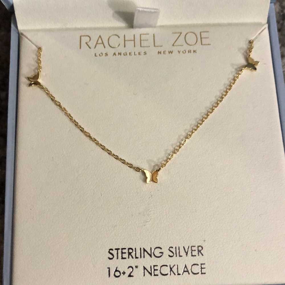 New Rachel Zoe butterfly necklace -sterling silver